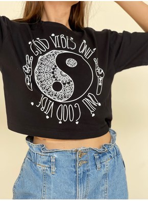 Cropped Comfy Good Vibes