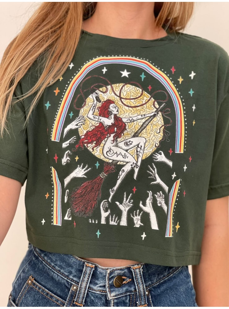 Cropped Comfy Mulheres que Voam — imagem 1