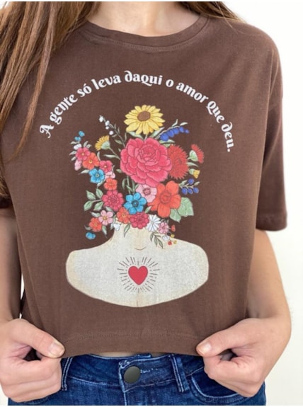 Cropped Comfy ¨O Amor que deu¨