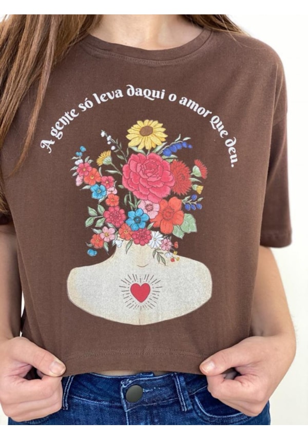 Cropped Comfy ¨O Amor que deu¨
