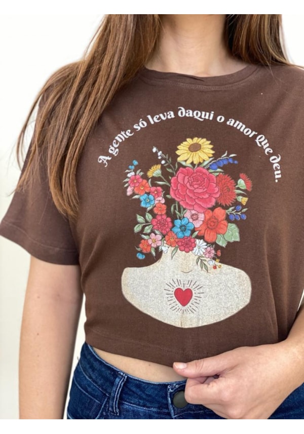 Cropped Comfy ¨O Amor que deu¨