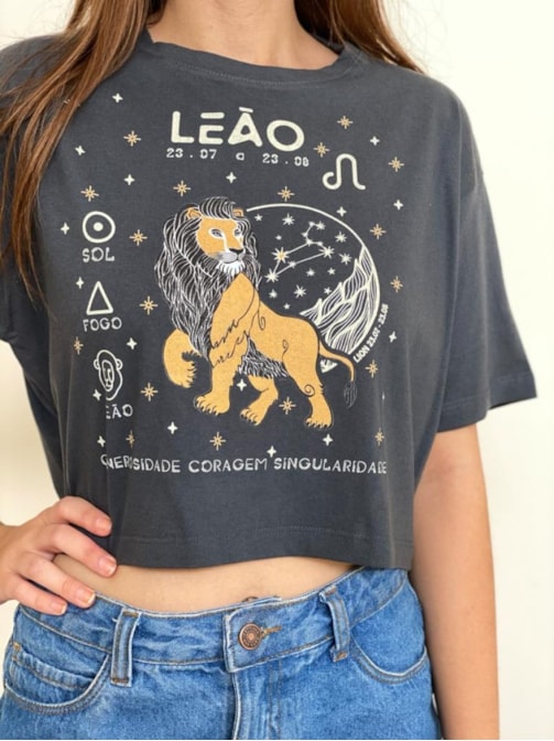 Cropped Comfy Signo Leão