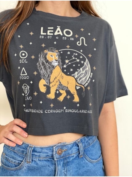 Cropped Comfy Signo Leão