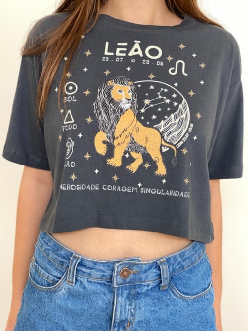 Cropped Comfy Signo Leão
