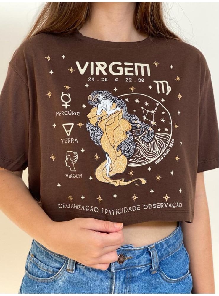Cropped Comfy Signo Virgem — imagem 2