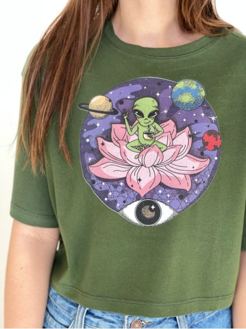 Cropped Comfy Visionária