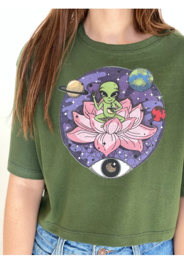 Cropped Comfy Visionária