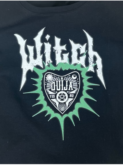 Cropped Comfy Witch - Preto