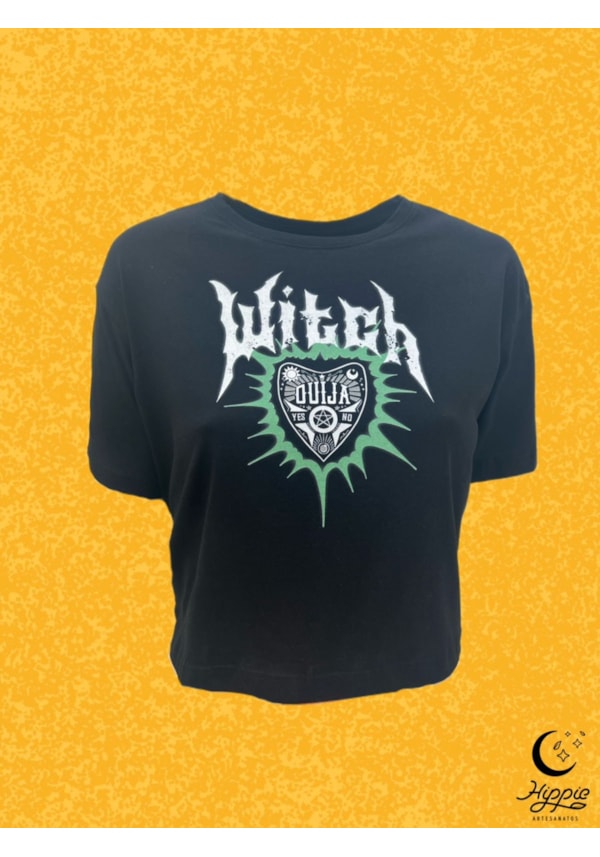 Cropped Comfy Witch - Preto