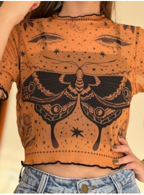 Cropped Tule - Paciência Tamanho:G