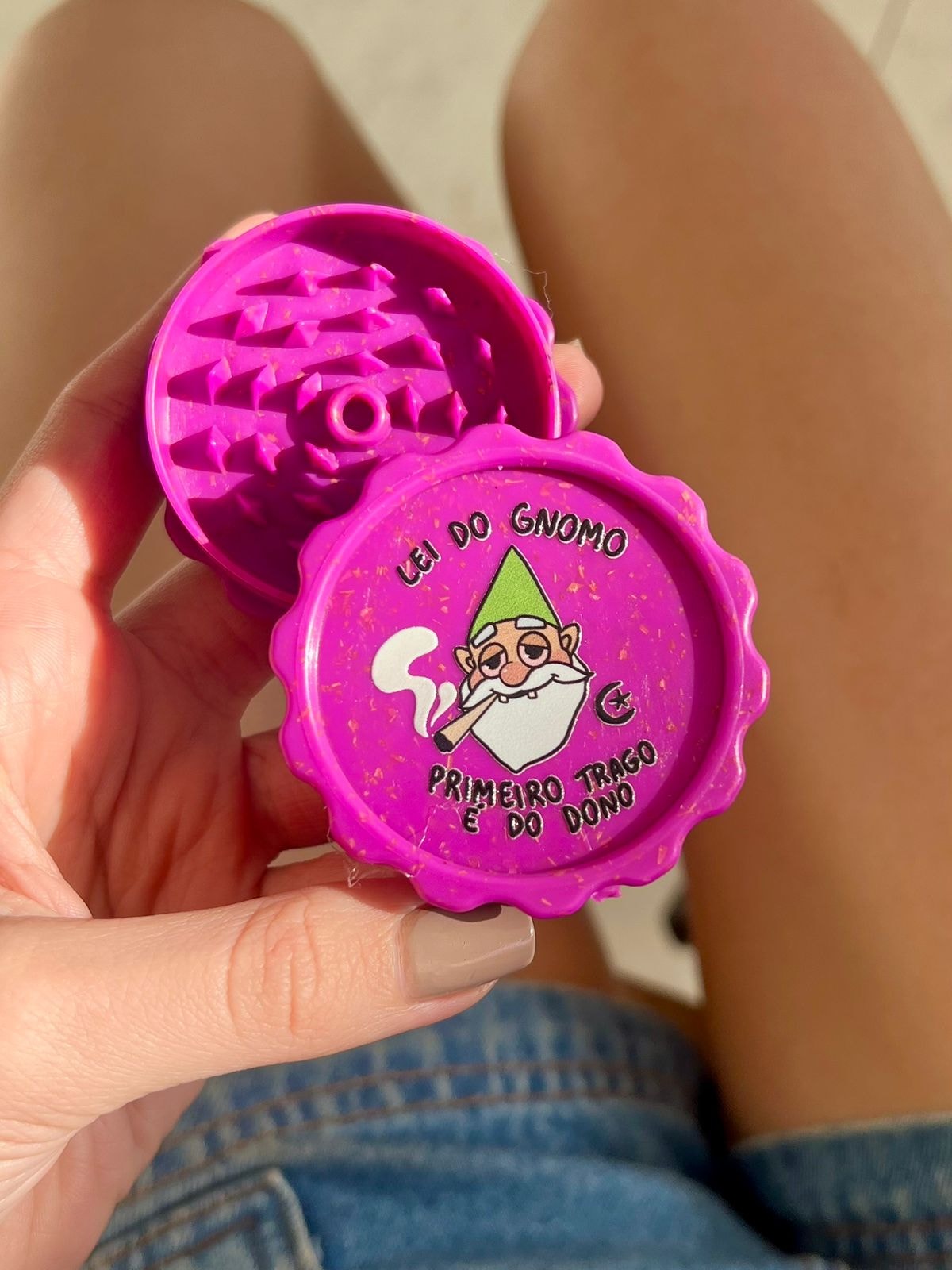Dichavador Lei do Gnomo - Fibra de Coco Rosa — imagem 1