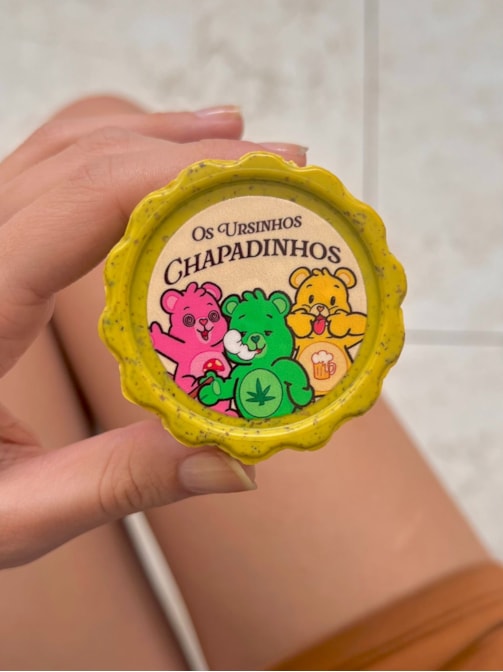 Dichavador Ursinhos Chapadinhos - Fibra de Coco Amarela