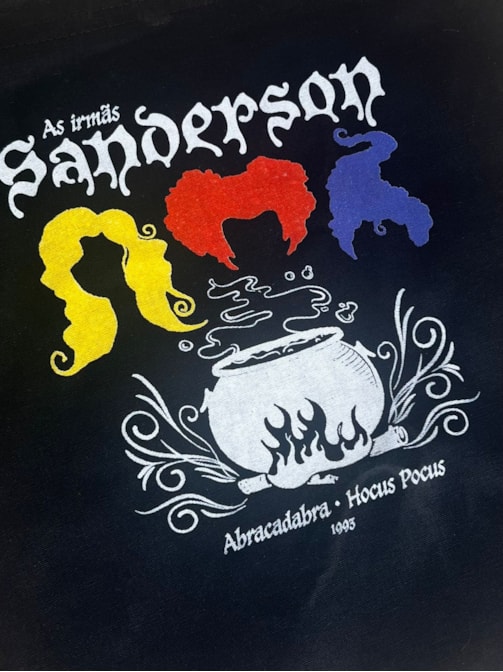 Ecobag Abracadabra Irmãs Sanderson - Preta