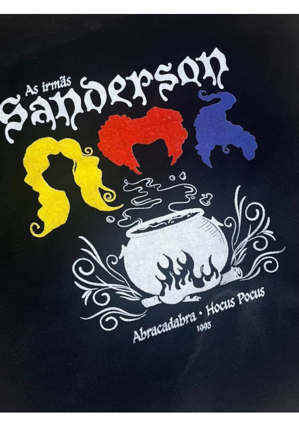 Ecobag Abracadabra Irmãs Sanderson - Preta