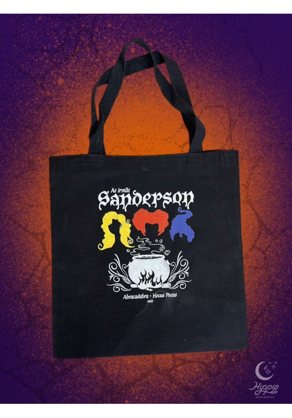 Ecobag Abracadabra Irmãs Sanderson - Preta