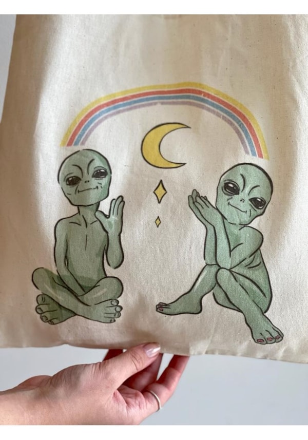 Ecobag Alien Good Vibes