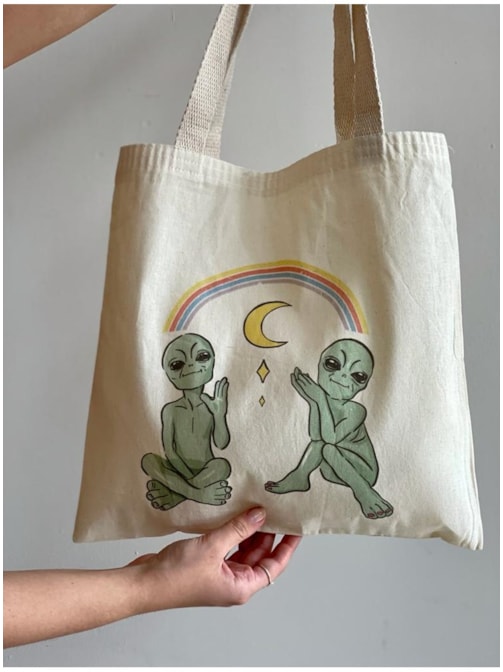 Ecobag Alien Good Vibes