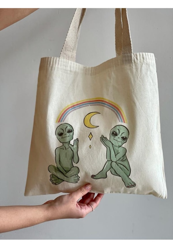 Ecobag Alien Good Vibes