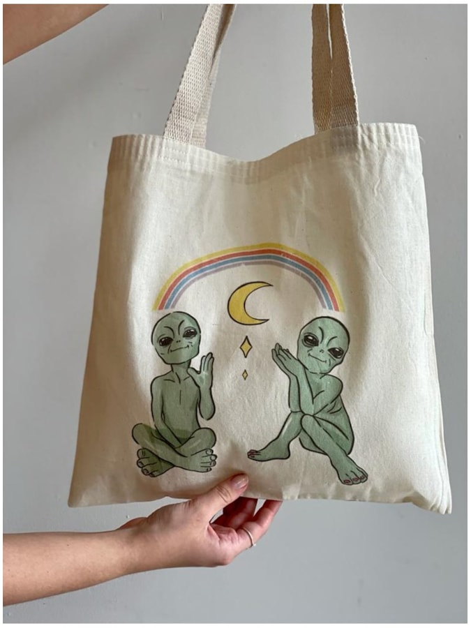 Ecobag Alien Good Vibes — imagem 1