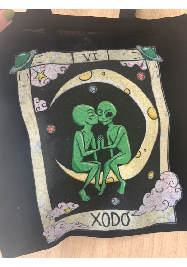 Ecobag Alien Xodó - Preta