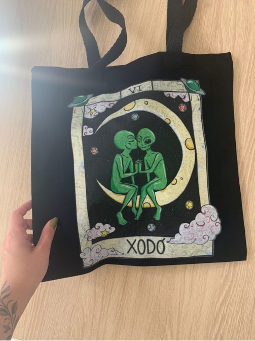 Ecobag Alien Xodó - Preta