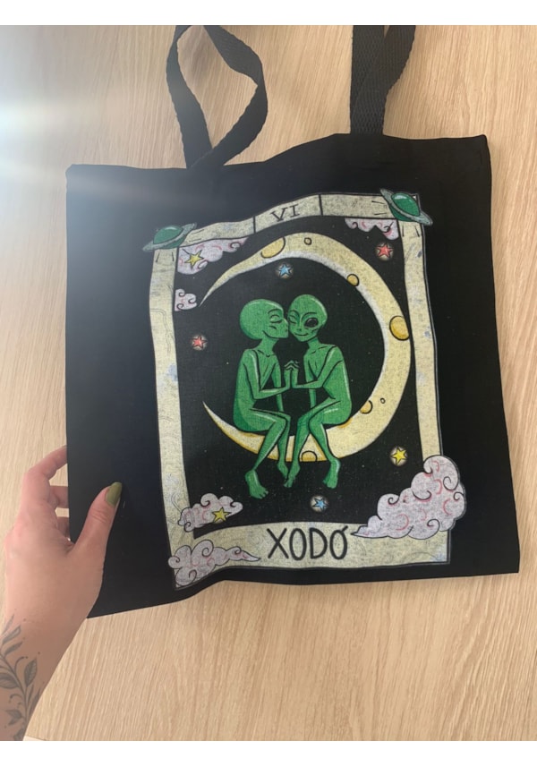 Ecobag Alien Xodó - Preta