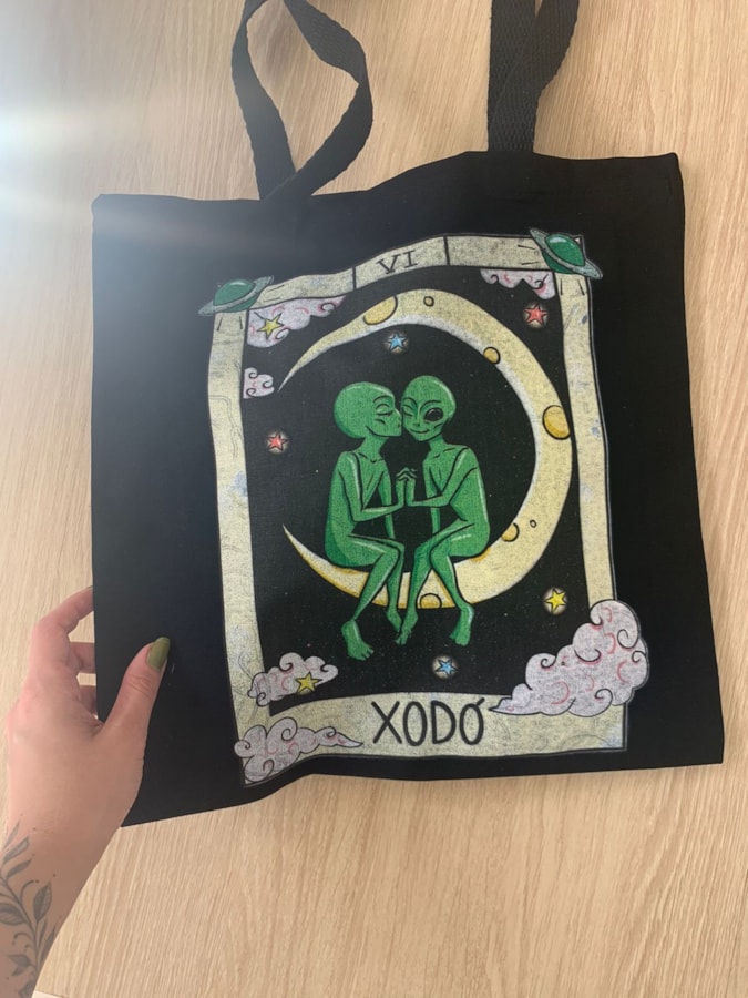 Ecobag Alien Xodó - Preta — imagem 1