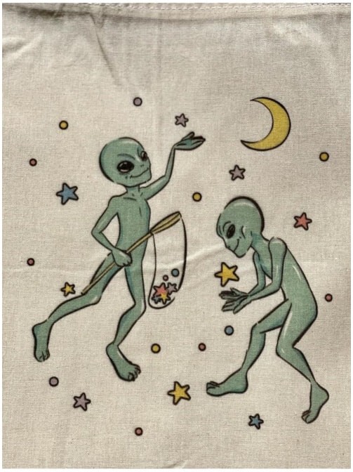 Ecobag Aliens Capturando Estrelas