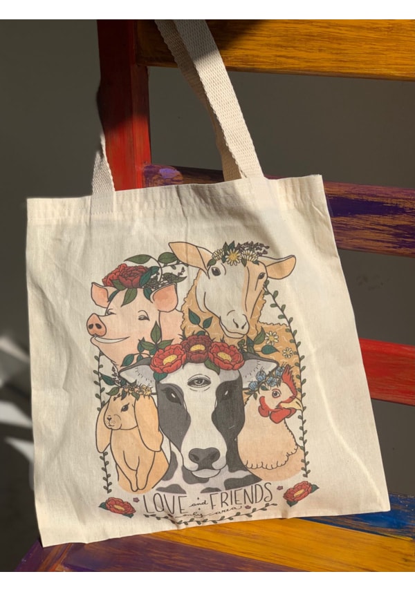 Ecobag Amizade Animais