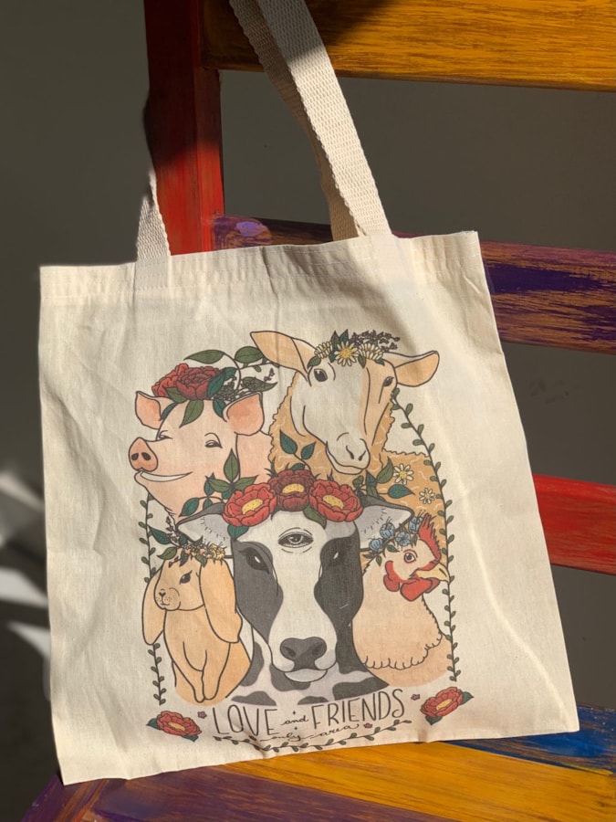 Ecobag Amizade Animais — imagem 1