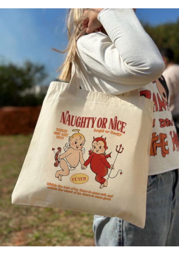 Ecobag Anjinho e Diabinho