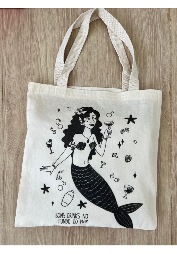 Ecobag Bons Drinks de Sereia