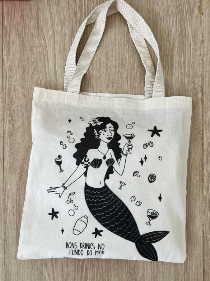 Ecobag Bons Drinks de Sereia — imagem 2