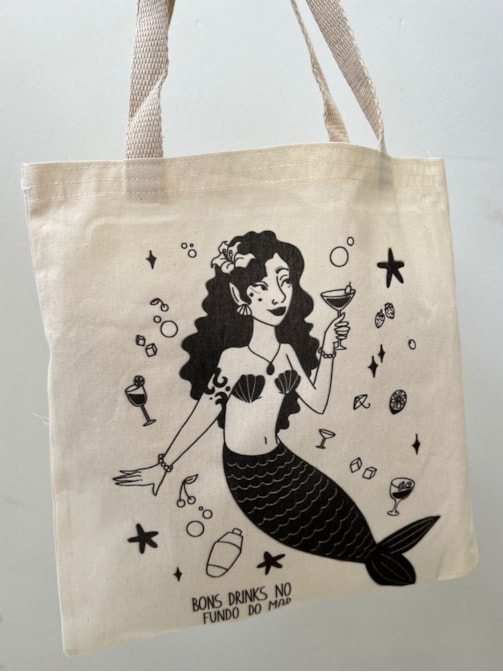 Ecobag Bons Drinks de Sereia