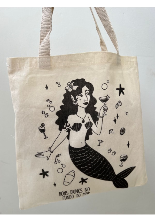 Ecobag Bons Drinks de Sereia