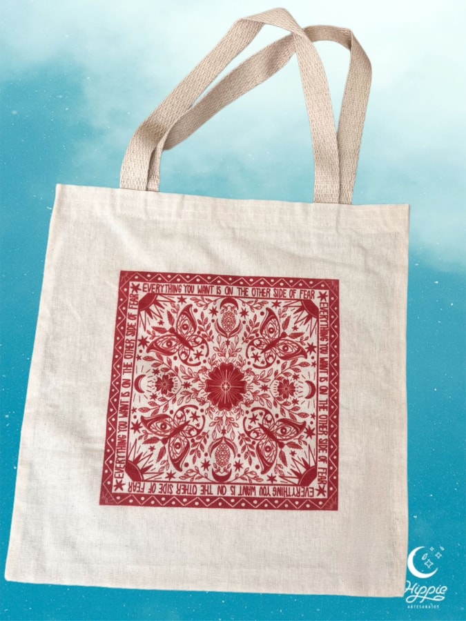 Ecobag Borboleta Mosaico — imagem 1