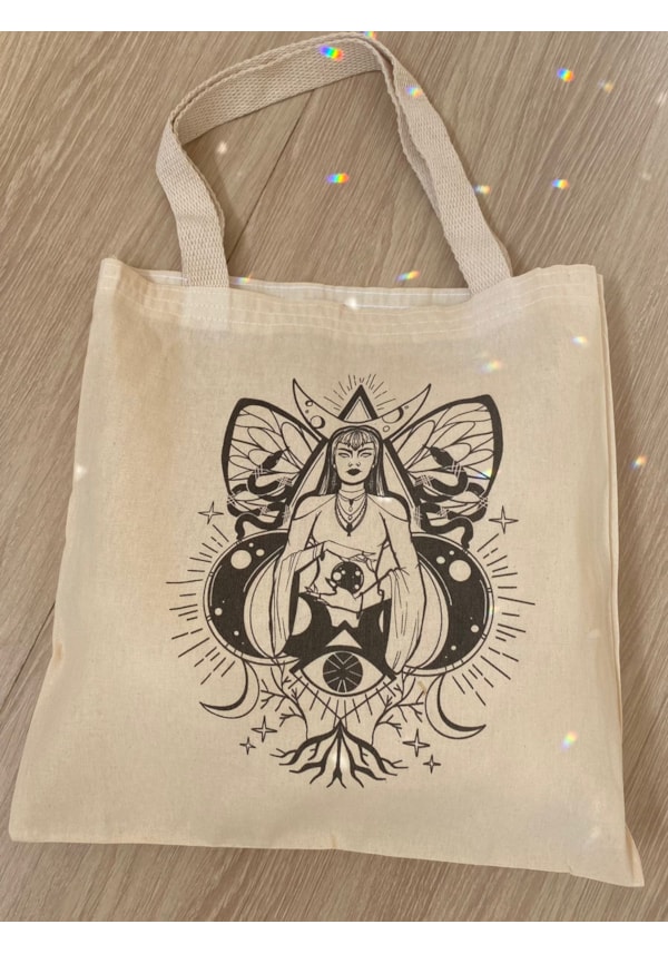 Ecobag Bruxa com Asas