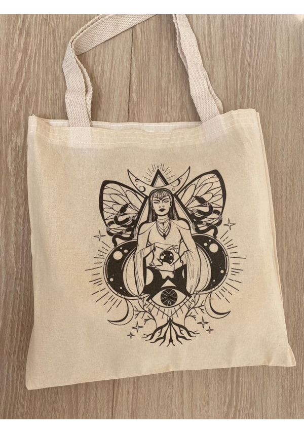 Ecobag Bruxa com Asas