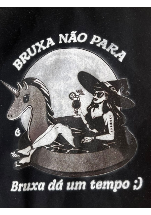 Ecobag Bruxa Não Para - Preta