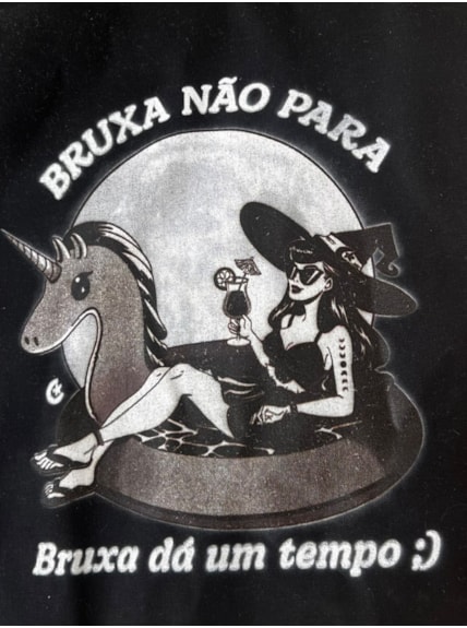 Ecobag Bruxa Não Para - Preta