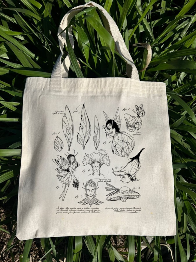 Ecobag Caderno de Fadas — imagem 1