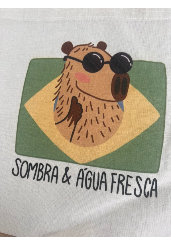 Ecobag Capivara Sombra e Água Fresca