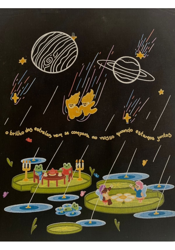 Ecobag Chuva de Estrelas - Preta