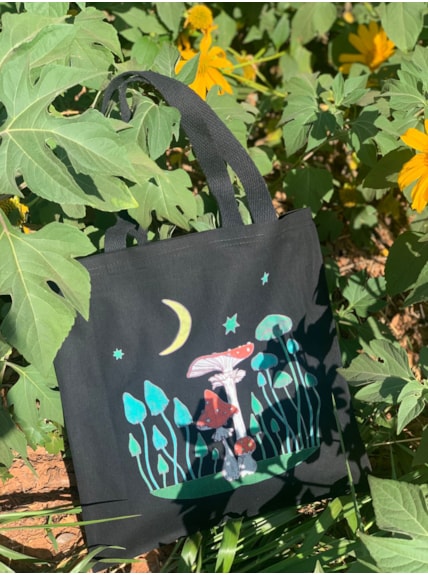 Ecobag Cogumelo Astral - Preta