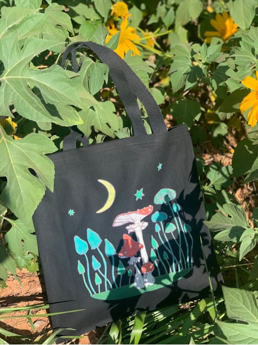 Ecobag Cogumelo Astral - Preta
