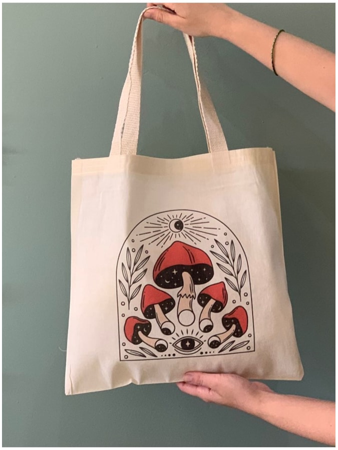 Ecobag Cogumelos — imagem 1