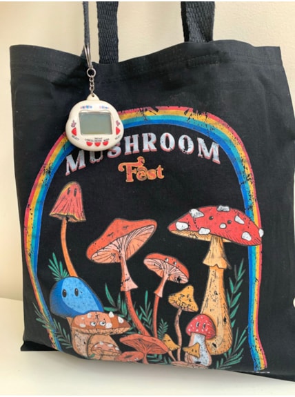 Ecobag Cogumelos Fest - Preta