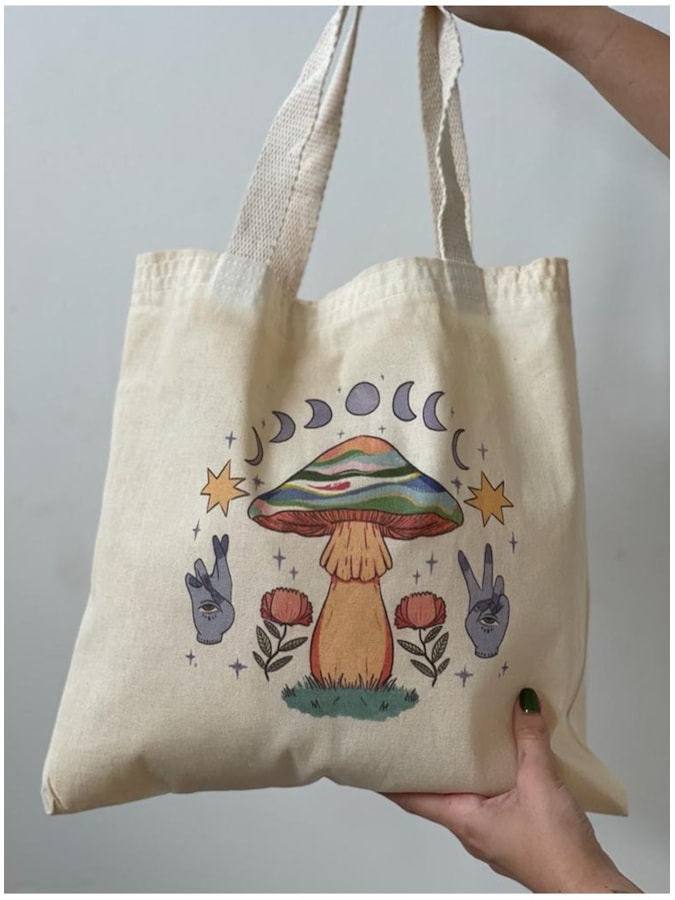 Ecobag Cogumelos Mágicos — imagem 1