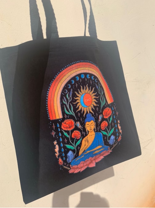 Ecobag Convoque seu Buda - Preta