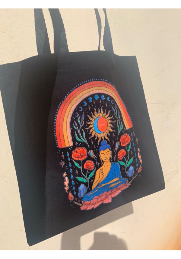 Ecobag Convoque seu Buda - Preta